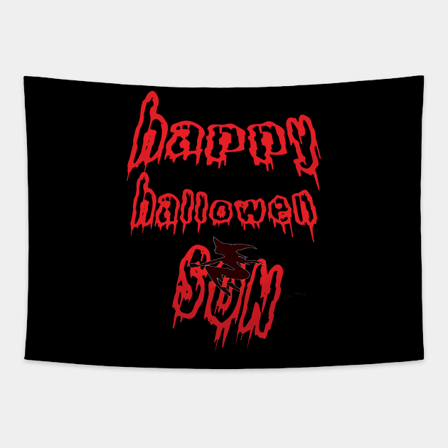 happy halloween son Tapestry by khadkabanc