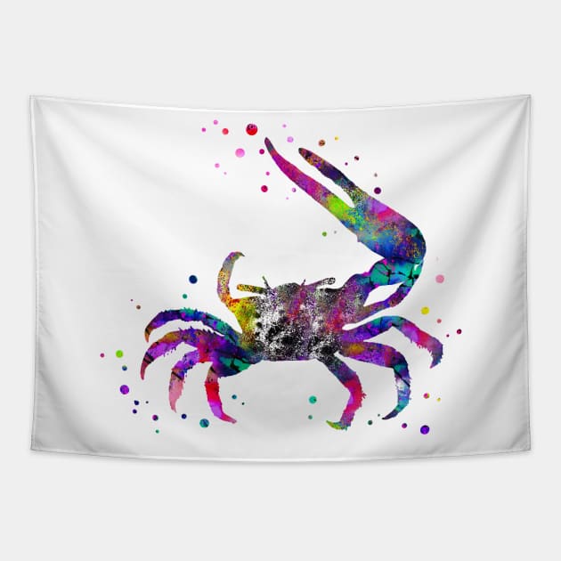 Fiddler crab Tapestry by RosaliArt