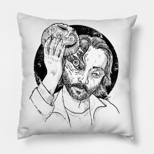 Is This Thing Cursed? (Black print) Pillow