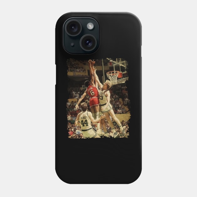 Larry Bird vs Julius Erving Phone Case by Omeshshopart