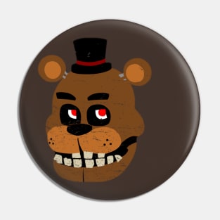 Freddy Fazbear Fierce Gaze - Vintage Cartoon Style Pin