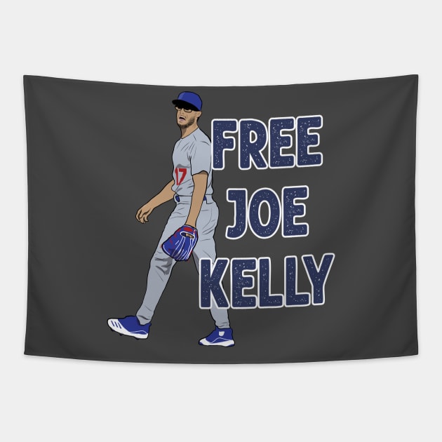 Free Joe Kelly LA Dodgers Tapestry by Hevding