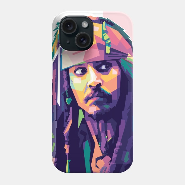 Jack Sparrow WPAP Phone Case by can.beastar