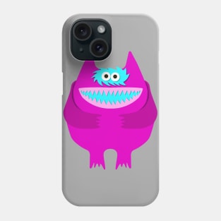 Hot Pink Nauga Stuffed Animal Cute Monster Throwback graphic Phone Case