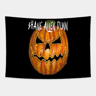 Shane Allen Dunn Pumpkin Logo Tapestry