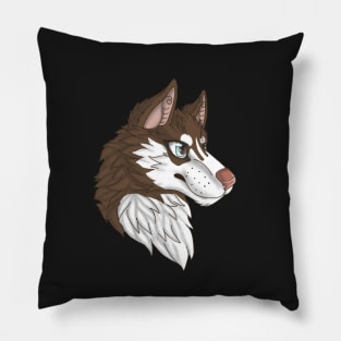 Brown Husky Pillow