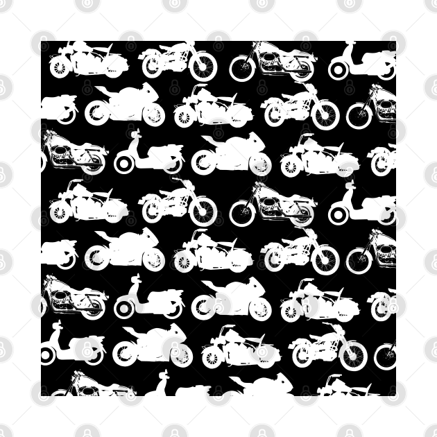 Motorcycle Collection Black Background by DesignMore21