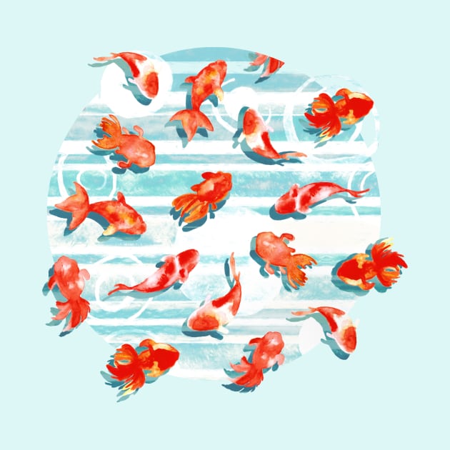 Watercolor Goldfish by TigaTiga