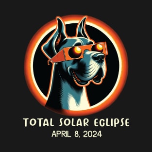 Funny Dog Solar Eclipse 2024 T-Shirt