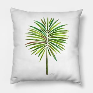 fan palm green Pillow