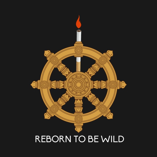 Reborn to be wild Dharma wheel by neememes