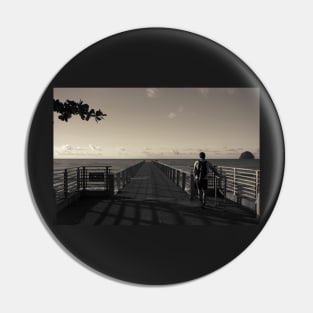 Man on Pier Pin