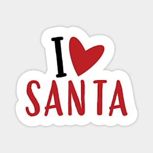 I Love Santa Magnet