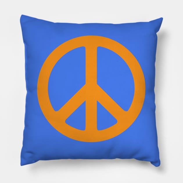 peace sign Pillow by foxfalcon