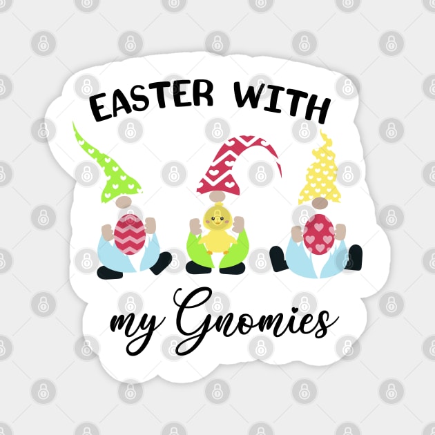 Easter with my gnomies Magnet by Satic