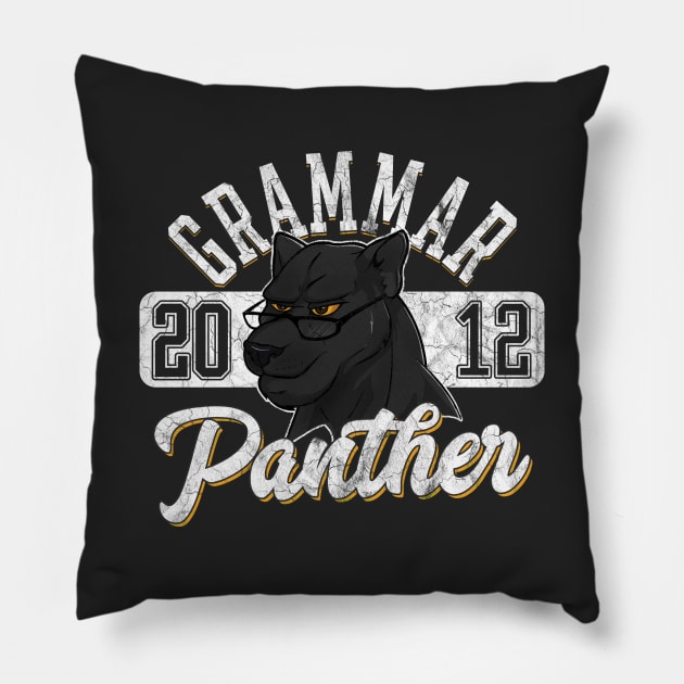 Grammar Panther Pillow by Geekasms