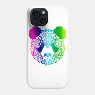 Hippie Yoga Shirts for Women - Mandala Panda Art Design T-Shirt Phone Case