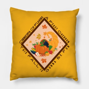 Fall's Feast: Cornucopia Delights Pillow