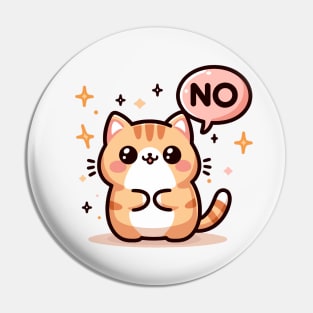 Sweet No Cat Pin