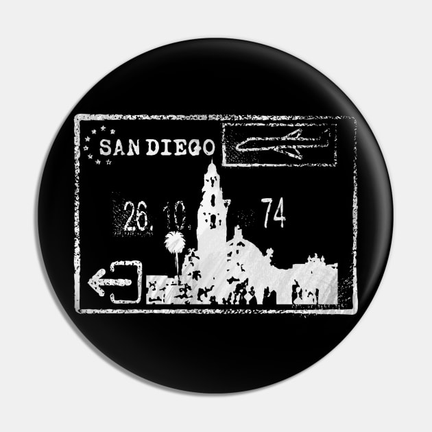 San Diego Pin by KnuckleTonic