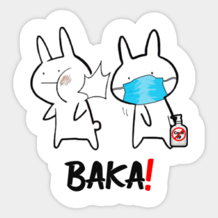 Baka Anime Manga Stickers Teepublic