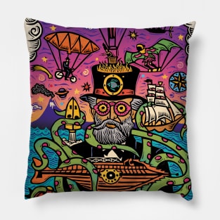 Jules Verne Pillow