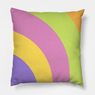 Boho good vibes aura rainbow pattern Pillow