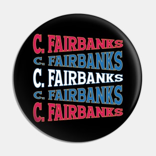 TEXT ART USA C.FAIRBANKS Pin