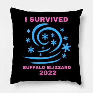 I SURVIVED BUFFALO BLIZZARD 2022 Pillow