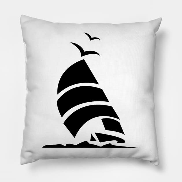 sailing ship Pillow by scdesigns