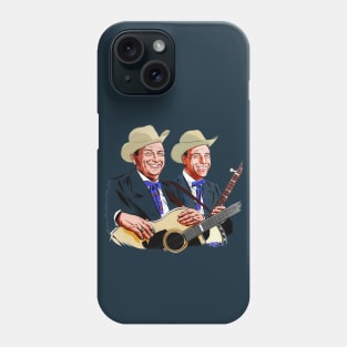 Flatt and Scruggs - An illustration by Paul Cemmick Phone Case