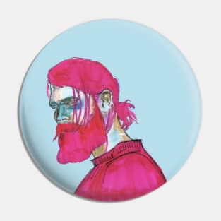 Pink Beard Pin