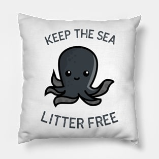 Keep the Sea Litter Free 1.0 Pillow