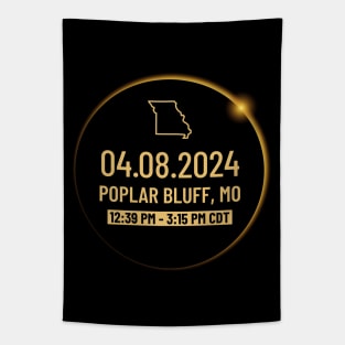 Missouri State Poplar Bluff MO USA Totality April 8, 2024 Total Solar Eclipse Tapestry