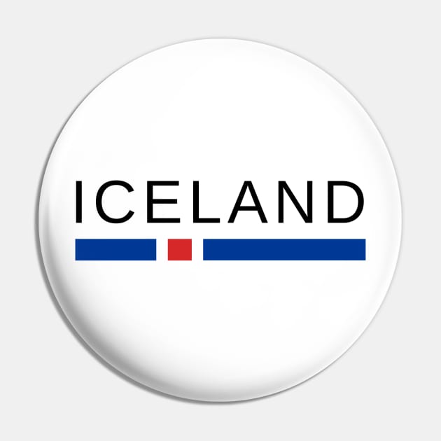 Iceland Pin by icelandtshirts