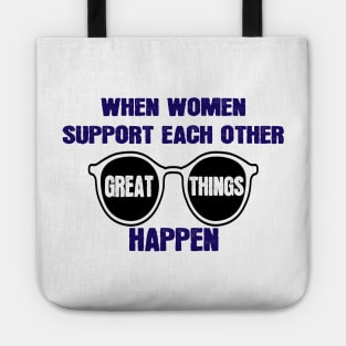 when women support each other great things happen | happy women's day | 8 march | mandala design Tote