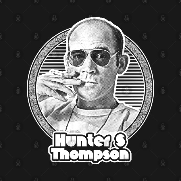 Hunter S Thompson /// Retro Styled Fan Art Design by DankFutura