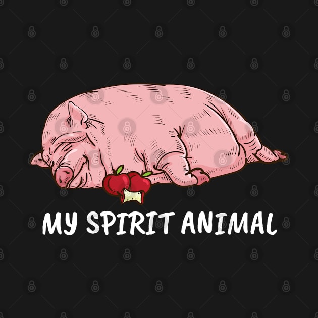 Pig Owner Men My Spirit Animal Farmer Swine Pig by PomegranatePower