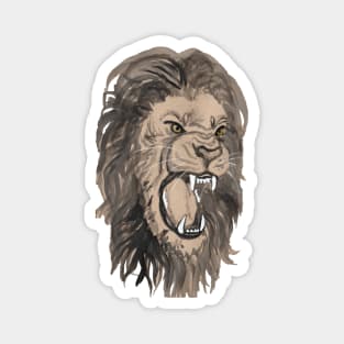 Lion roaring Magnet