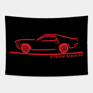 1970 Mustang Fastback Red Tapestry