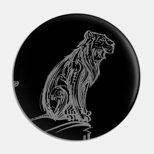 Sunset Lion Pin