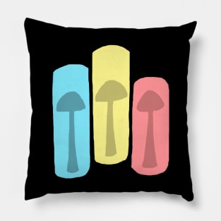 Primary Color Mushrooms Pillow