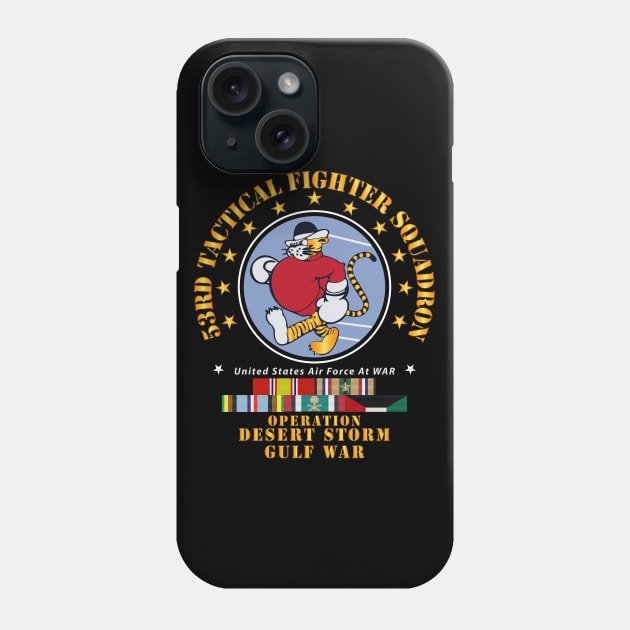 53rd Tatical Fighter Squadron - Desert Shield w DS Svc Phone Case by twix123844