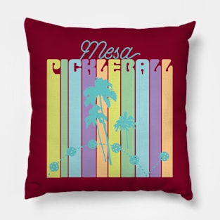 Mesa Arizona Pickleball Player Palm Trees Pickleball Gift Pillow