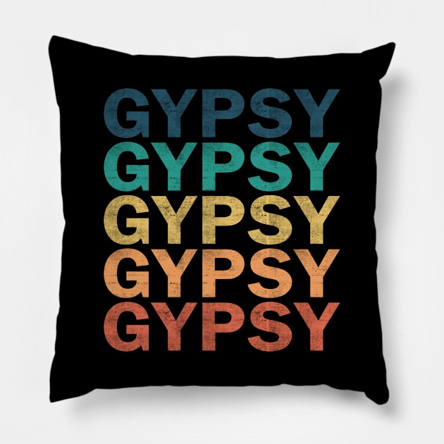 Gypsy Name T Shirt - Gypsy Vintage Retro Name Gift Item Tee Pillow by henrietacharthadfield