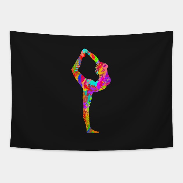 Yoga Pose Tapestry by missdebi27