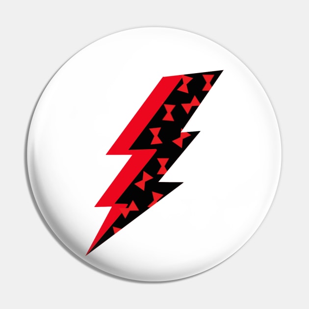 Black Widow Lightning Bolt Pin by Sofieq