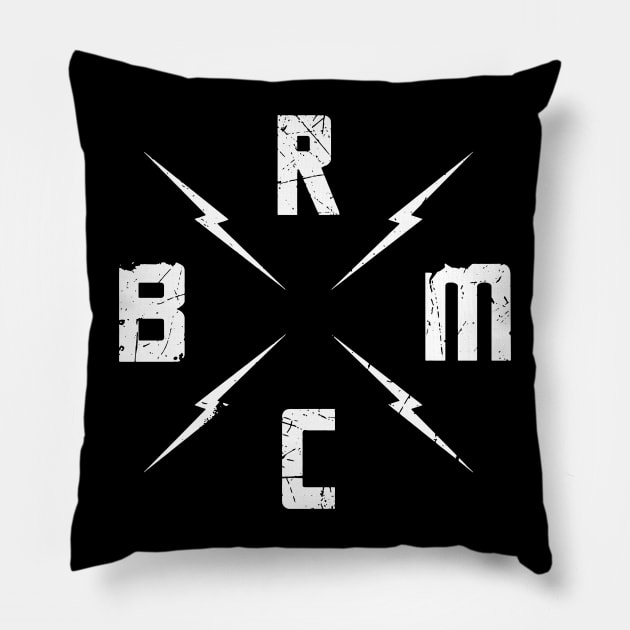 Black Rebel Motorcycle Club 2 Pillow by rozapro666