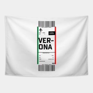 Verona boarding pass Tapestry