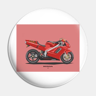 90s race bike Pin